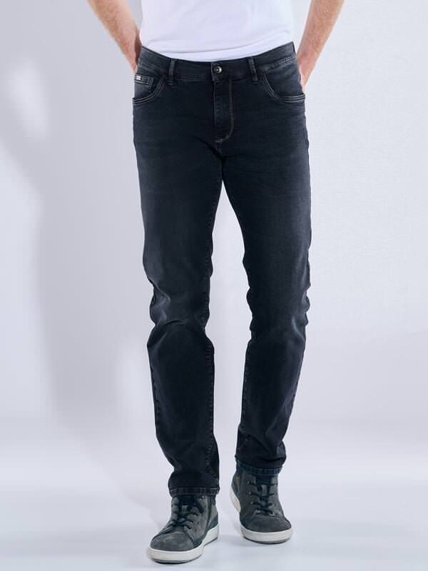 engbers Herren Jeans 5-Pocket Superstretch blau regular uni von engbers
