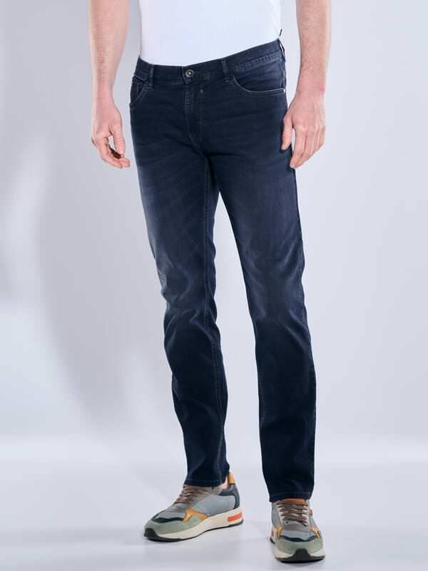 engbers Herren Super-Stretch-Jeans regular Blau uni von engbers