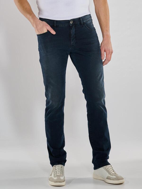 engbers Herren Super-Stretch-Jeans blau slim fit uni von engbers