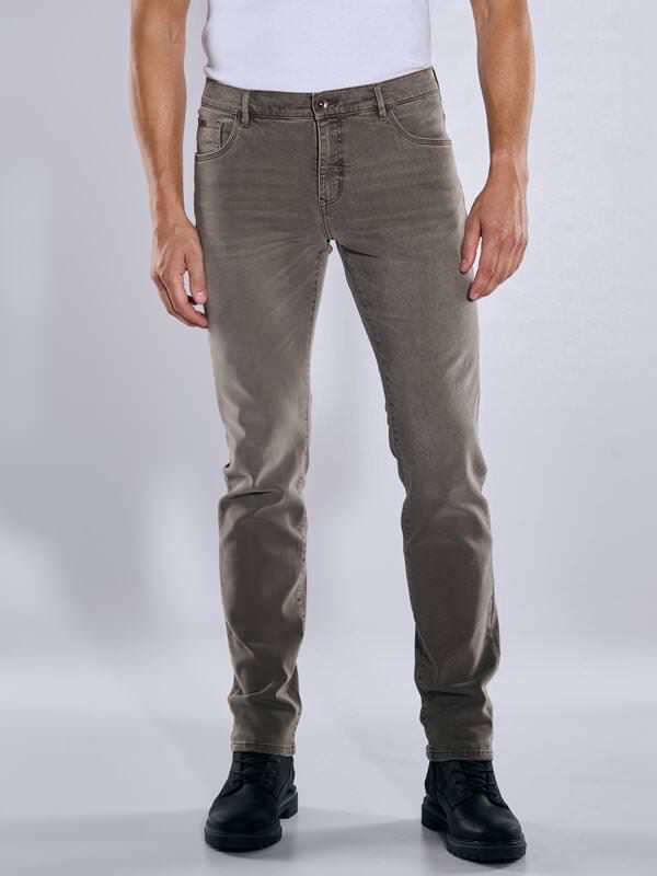 engbers Herren Super-Stretch-Jeans slim fit Braun uni von engbers