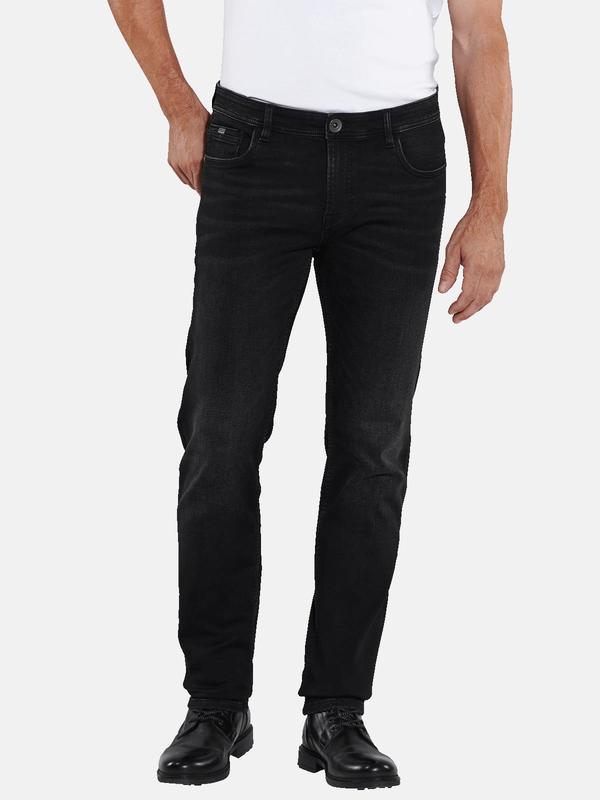 engbers Herren Superstretch-Jeans slim fit schwarz uni von engbers