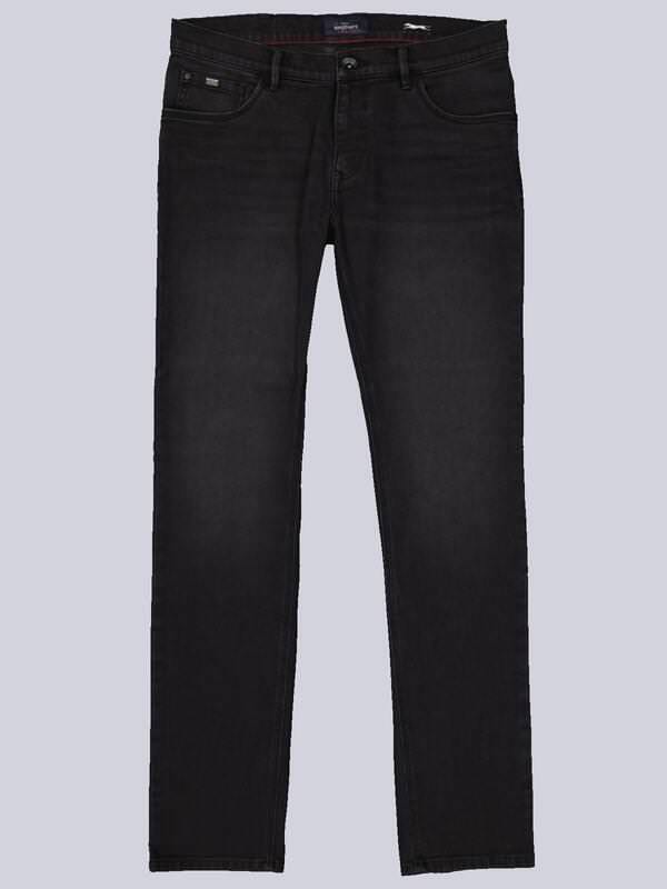 engbers Herren Jeans slim fit Schwarz uni von engbers