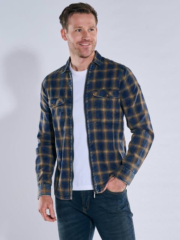 engbers Herren Langarm-Hemd gemustert Gelb regular kariert Kent-Kragen engbers Herren Langarm-Hemd gemustert Gelb regular kariert Kent-Kragen von engbers