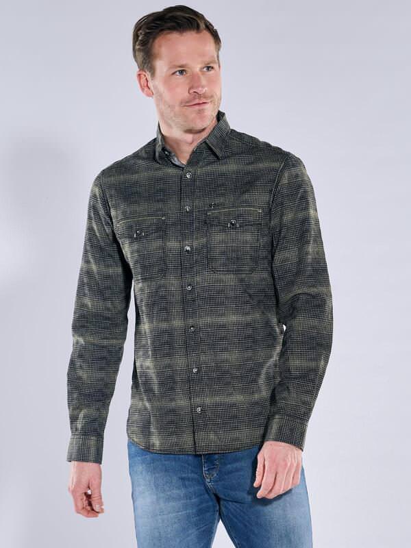 engbers Herren Karohemd Grün regular kariert Kent-Kragen von engbers