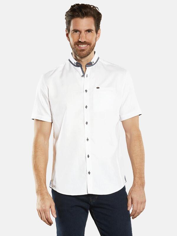 engbers Herren Kurzarm-Hemd uni Weiß regular Button Down engbers Herren Kurzarm-Hemd uni Weiß regular Button Down von engbers