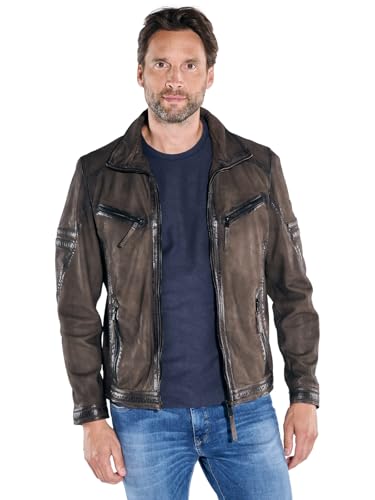 engbers Herren Lederjacke aus Nubuk-Leder, 39099, Braun in Größe 62 von engbers