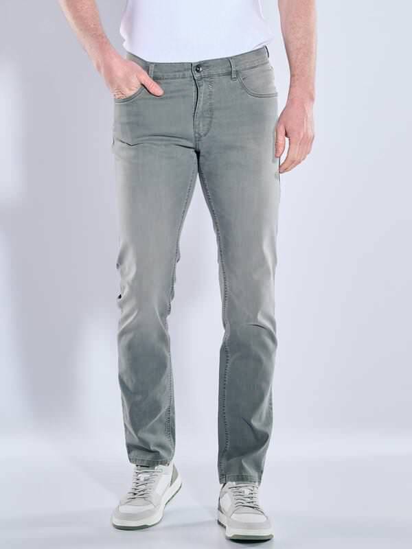 engbers Herren Super-Stretch-Jeans regular Grün uni von engbers