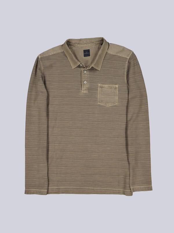 engbers Herren Polo-Shirt meliert Braun regular gestreift Knopfleiste engbers Herren Polo-Shirt meliert Braun regular gestreift Knopfleiste von engbers