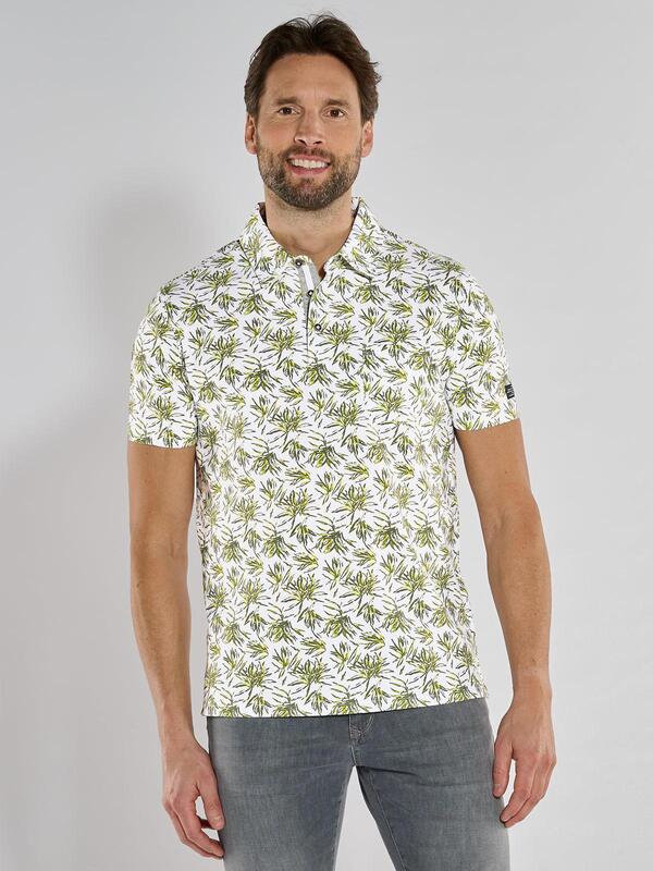 engbers Herren Polo-Shirt regular Grün gemustert Knopfleiste engbers Herren Polo-Shirt regular Grün gemustert Knopfleiste von engbers