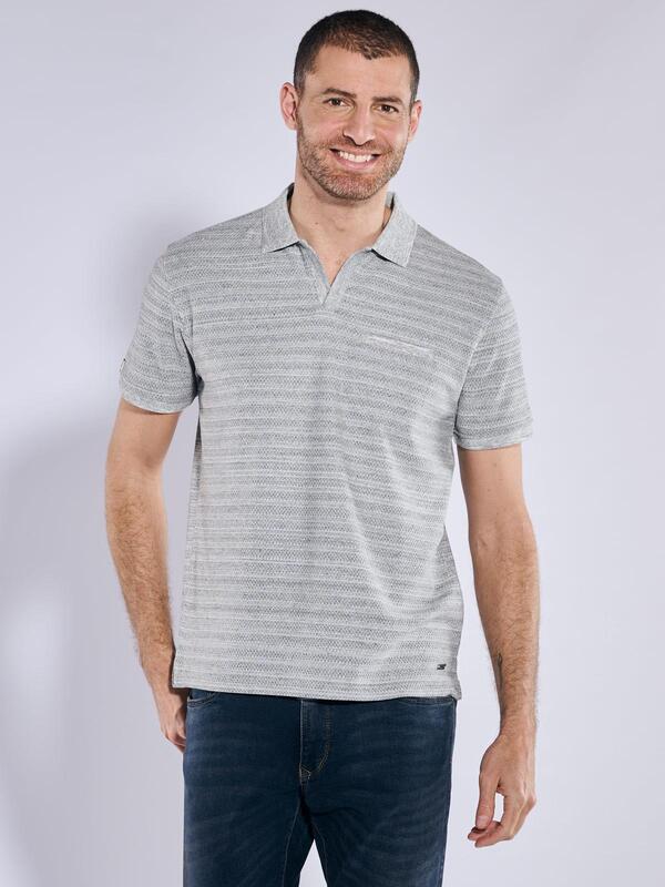 engbers Herren Polo-Shirt strukturiert Grau regular gestreift engbers Herren Polo-Shirt strukturiert Grau regular gestreift von engbers