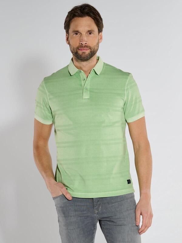 engbers Herren Polo-Shirt strukturiert Grün regular gestreift Knopfleiste engbers Herren Polo-Shirt strukturiert Grün regular gestreift Knopfleiste von engbers