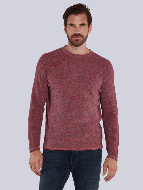 engbers Herren Pullover regular Rot uni Rundhals von engbers