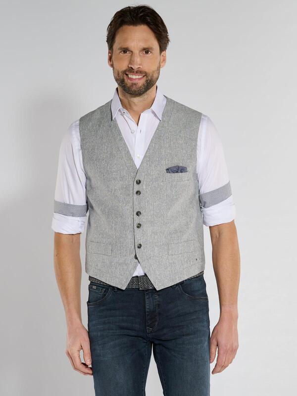 engbers Herren Sakko-Weste regular Grau uni von engbers