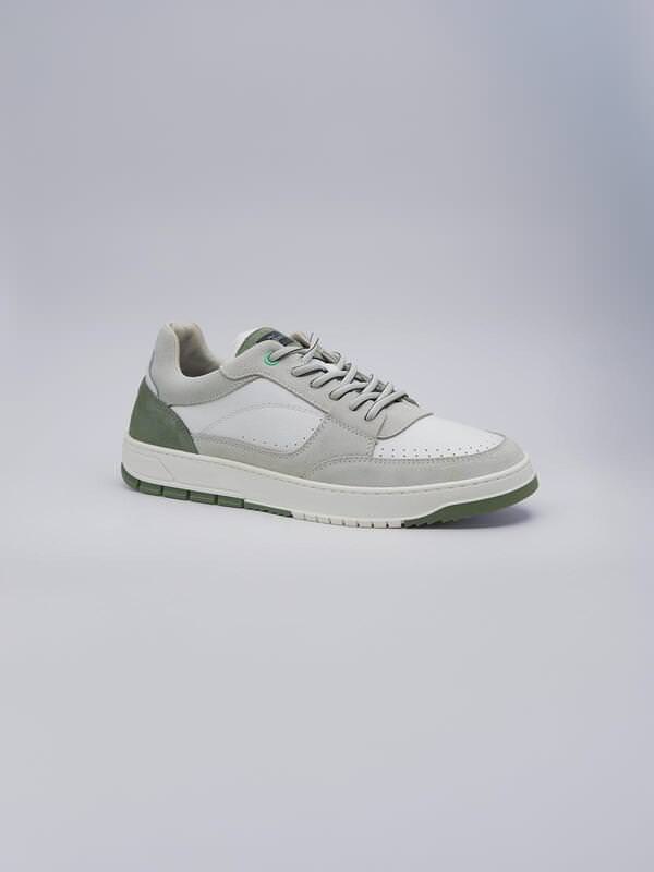 engbers Herren Sneaker aus Leder Weiß regular uni von engbers