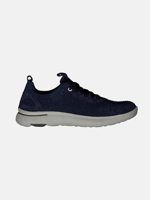 engbers Herren Sneaker aus Materialmix blau regular uni von engbers