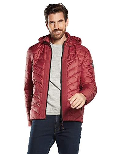 engbers Herren Herren Steppjacke mit abnehmbarer Kapuze, 34505, 34505, Rot in Größe 54 von engbers