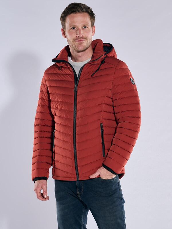 engbers Herren Steppjacke regular Rot uni von engbers