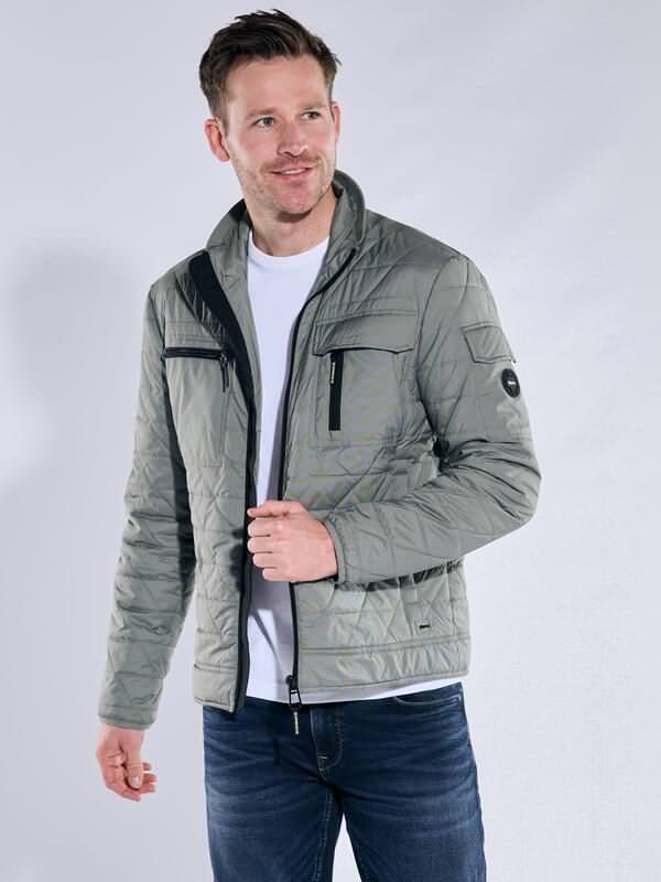 engbers Herren Steppjacke regular Grün uni von engbers