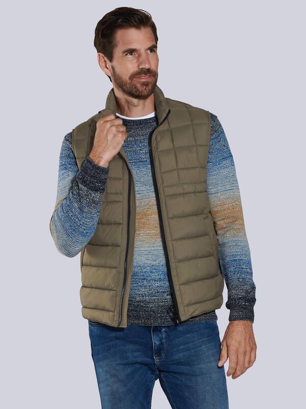 engbers Herren Steppweste regular braun uni von engbers