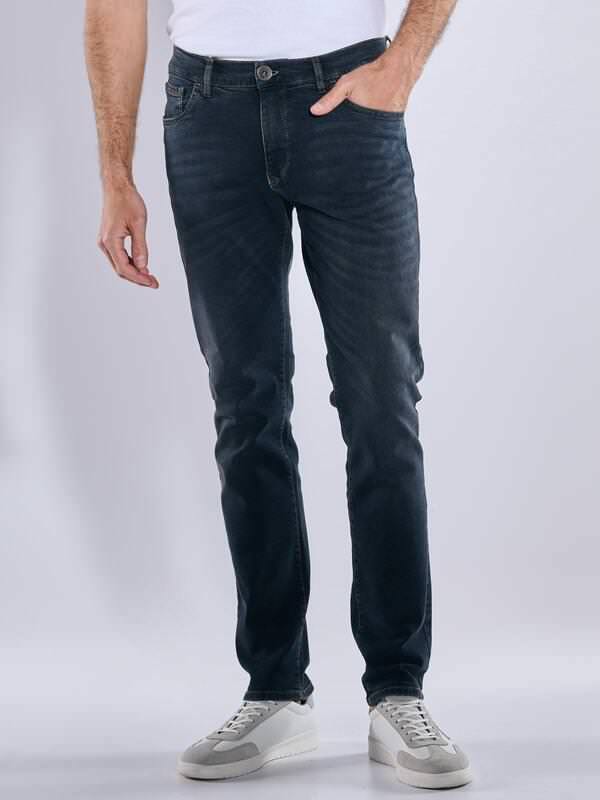 engbers Herren Super-Stretch-Jeans "My Favorite" Blau straight uni von engbers