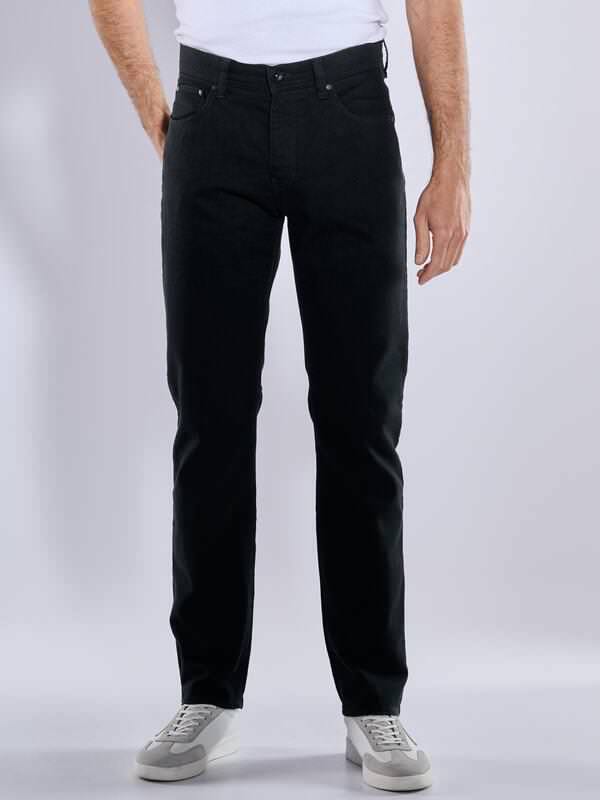 engbers Herren Super-Stretch-Jeans "My Favorite" Schwarz straight uni von engbers