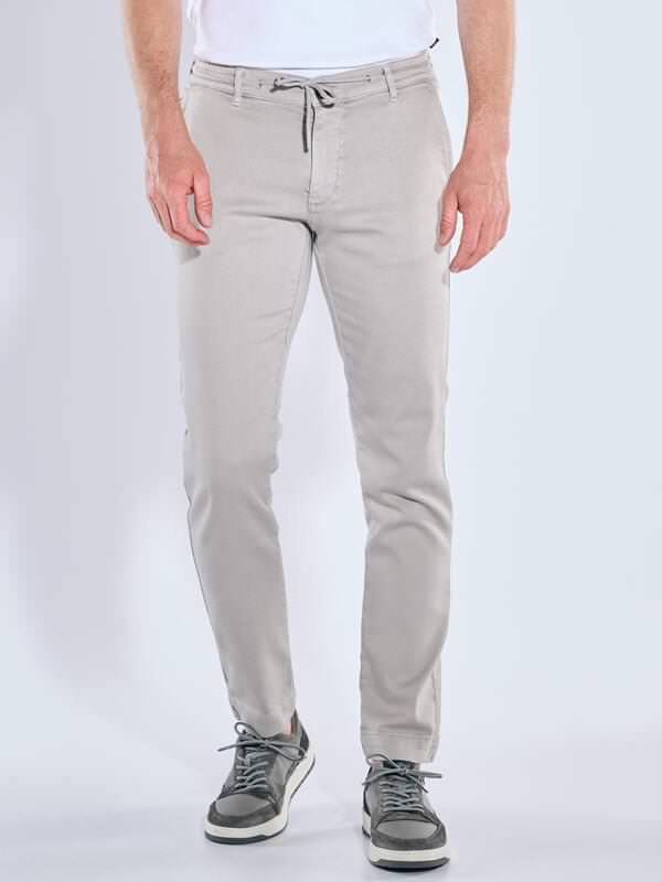 engbers Herren Super-Stretch-Jeans im Chino-Design Beige regular uni von engbers