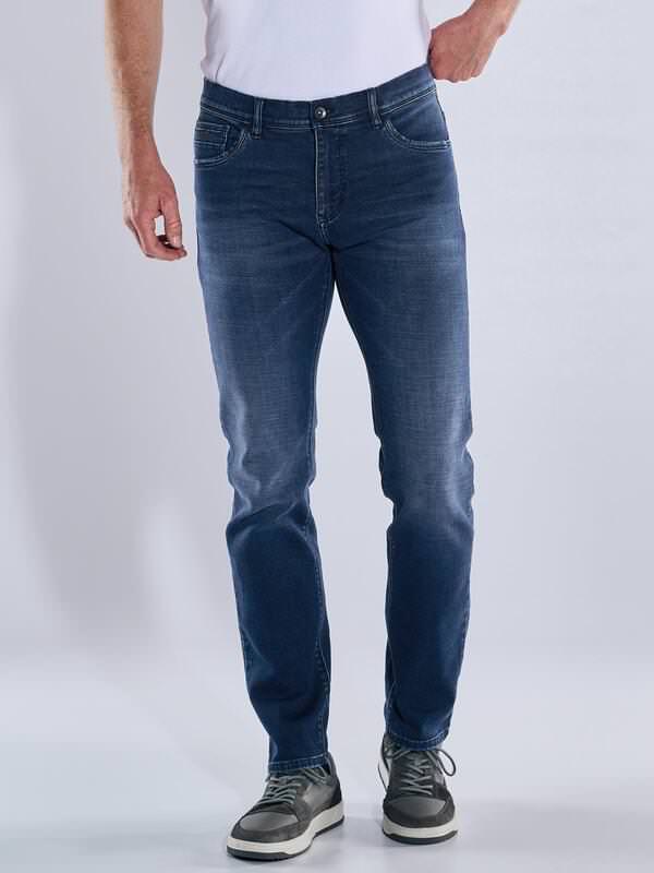 engbers Herren Super-Stretch-Jeans regular Blau uni von engbers