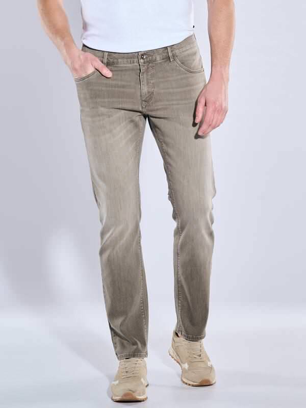 engbers Herren Super-Stretch-Jeans regular Braun uni von engbers