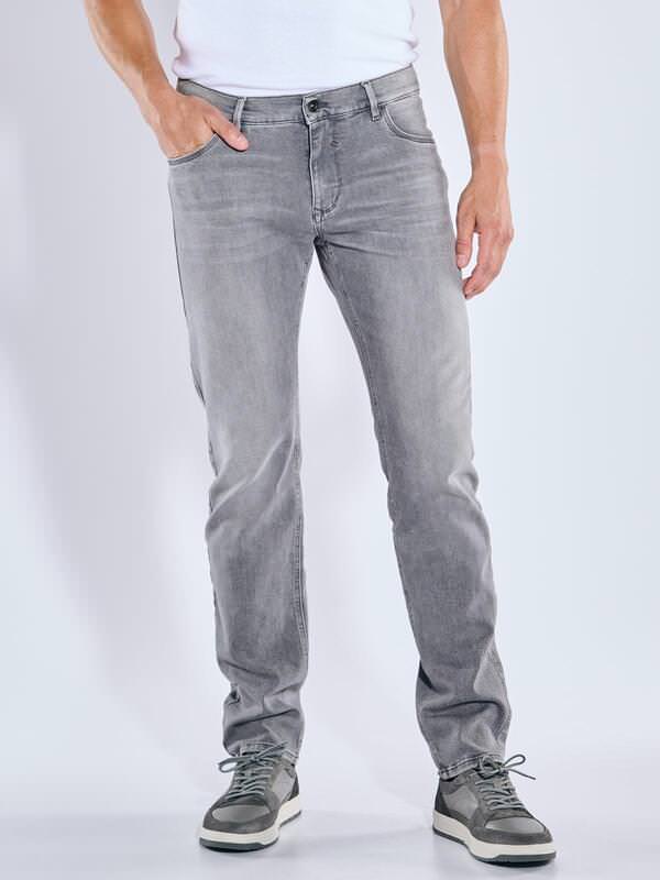 engbers Herren Super-Stretch-Jeans regular Grau uni von engbers