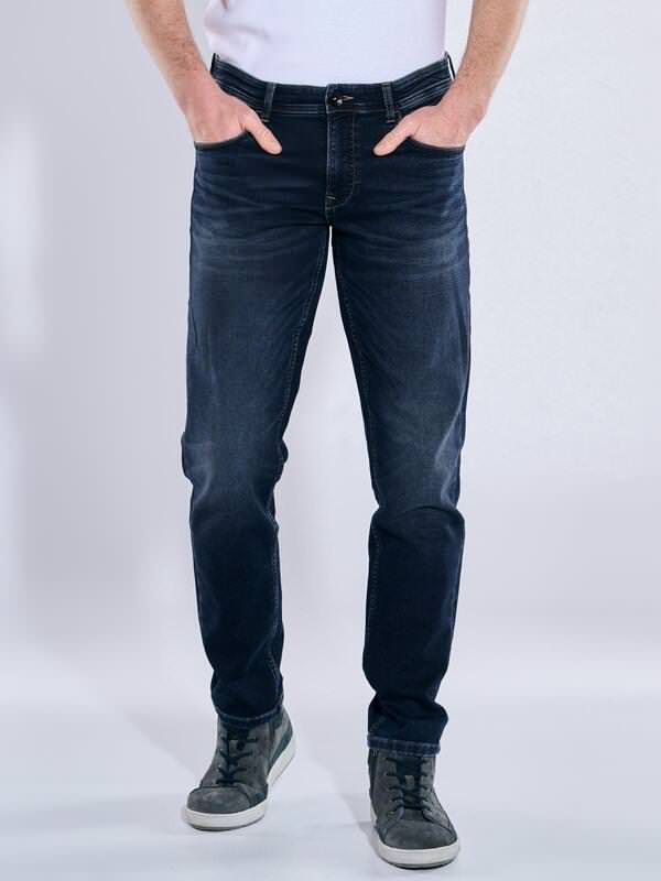 engbers Herren Super-Stretch-Jeans regular blau uni von engbers