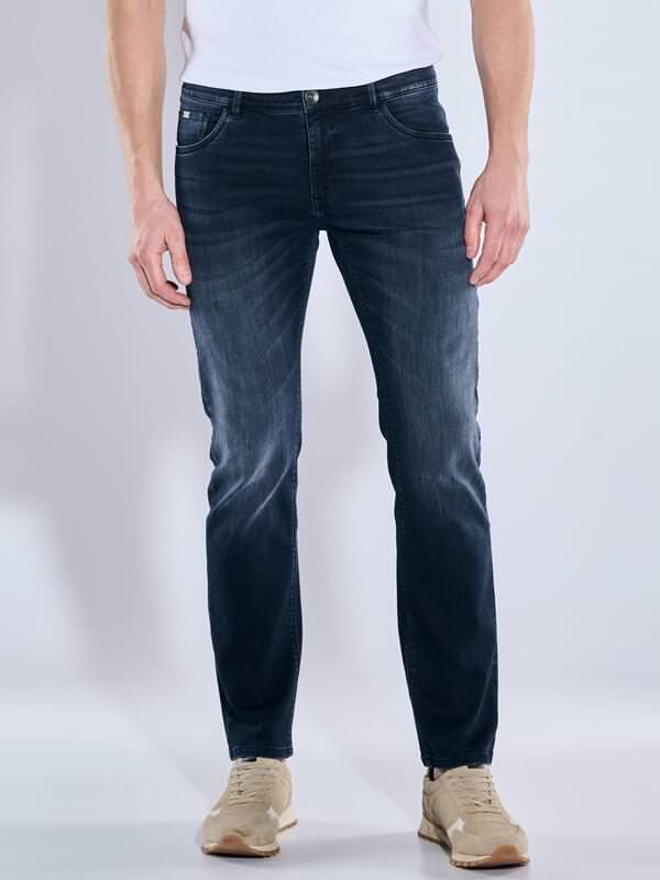 engbers Herren Super-Stretch-Jeans regular Blau uni von engbers