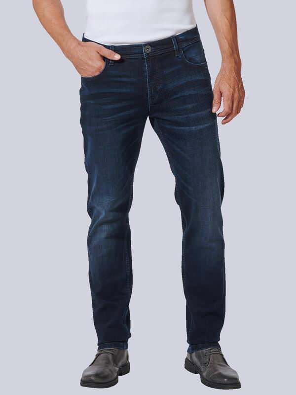 engbers Herren Super-Stretch-Jeans slim fit Blau uni von engbers