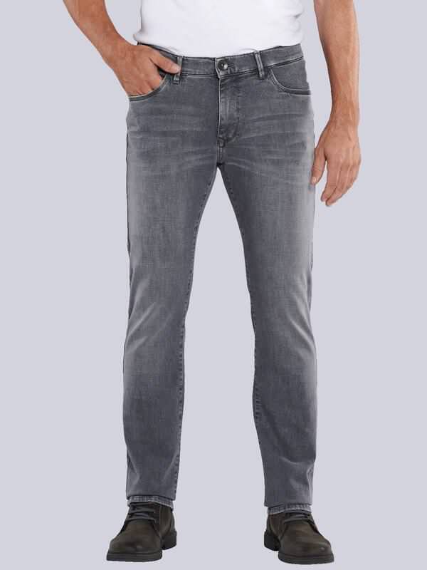 engbers Herren Super-Stretch-Jeans slim fit Grau uni von engbers