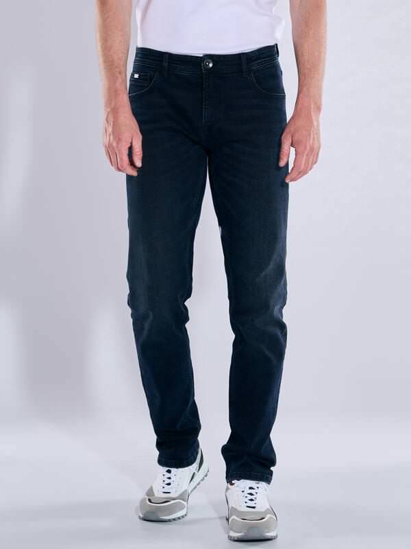 engbers Herren Super-Stretch-Jeans slim fit Blau uni von engbers