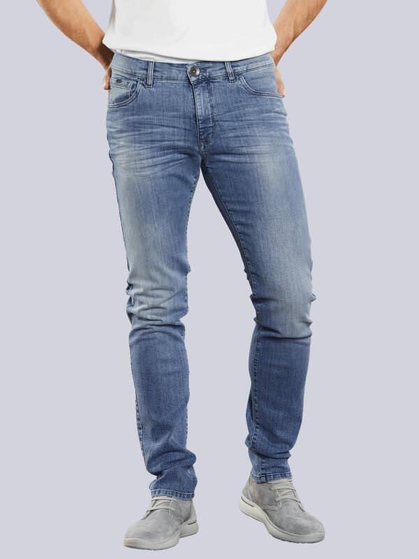 engbers Herren Super-Stretch-Jeans slim fit Blau uni von engbers
