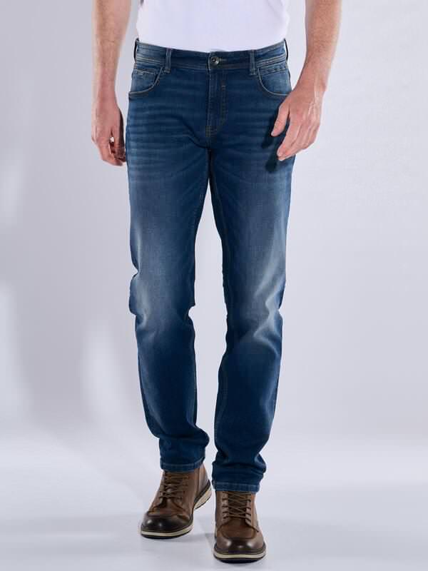 engbers Herren Super-Stretch-Jeans slim fit Blau uni von engbers