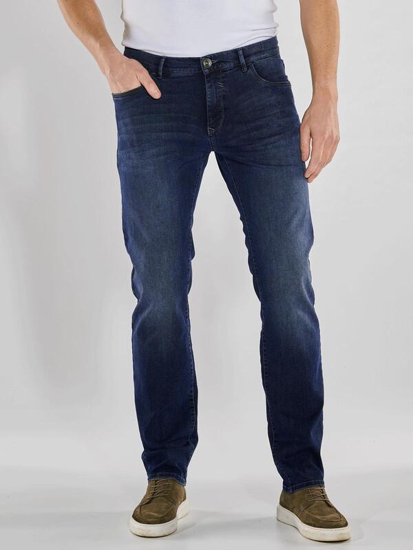 engbers Herren Super-Stretch-Jeans slim fit Blau uni von engbers