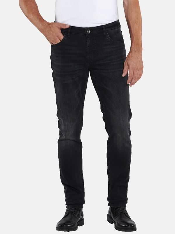 engbers Herren Super-Stretch-Jeans slim fit schwarz uni von engbers