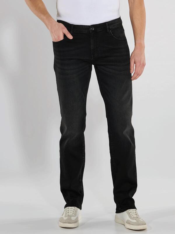 engbers Herren Super-Stretch-Jeans slim fit schwarz uni von engbers