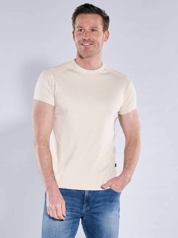 engbers Herren T-Shirt "My Favorite" organic Beige regular uni Rundhals von engbers