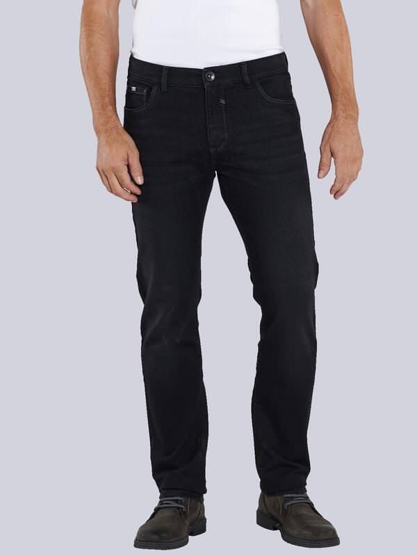 engbers Herren Thermolite Super-Stretch-Jeans Schwarz straight uni von engbers