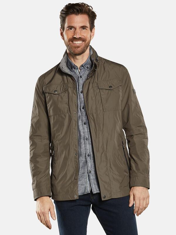 engbers Herren Übergangsjacke regular braun uni von engbers