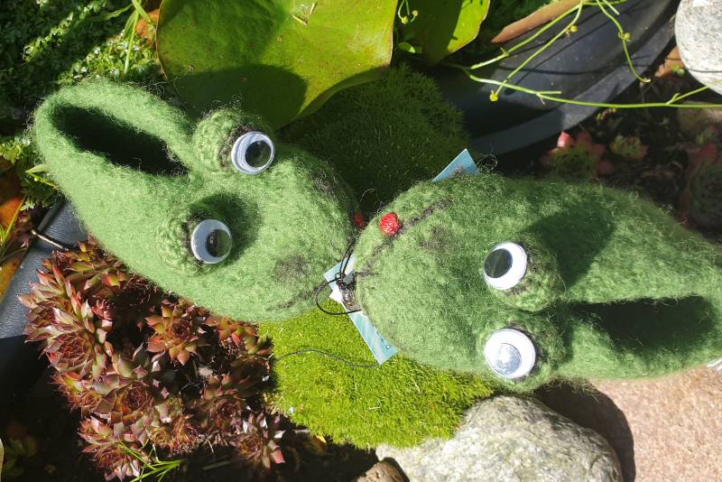 Filzhausschuhe " Froggi Der Frosch von englskreativwelt