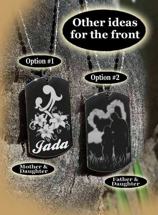 Meine Tochter, Mein Wunsch Für Sie, Tochter Geschenk, Von Mama Und Papa, Personalisiertes Hundeanhänger, Schlüsselanhänger, Halskette von engravings4u