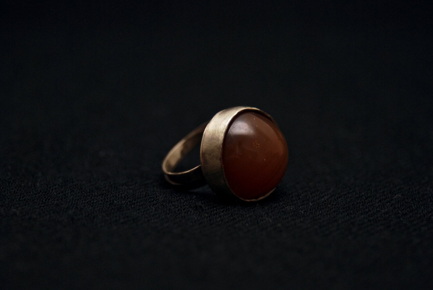 Braune Stein Ring | Deutscher Silberring Braune Stein Ring | Deutscher Silberring von eniJewellery