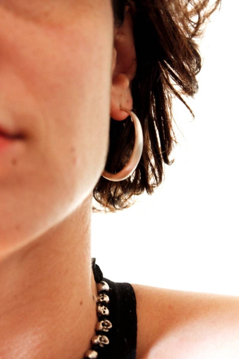 Mittel Silber Creolen | Geschenk Für Sie Einzigartige Leichte Mittel Silber Creolen | Geschenk Für Sie Einzigartige Leichte von eniJewellery