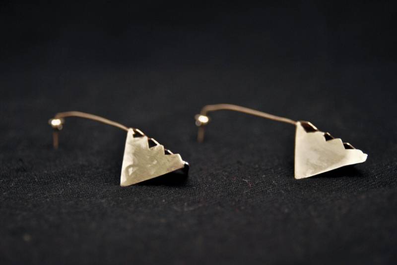Silber Ohrringe, Razor Ohrringe Silber Ohrringe, Razor Ohrringe von eniJewellery