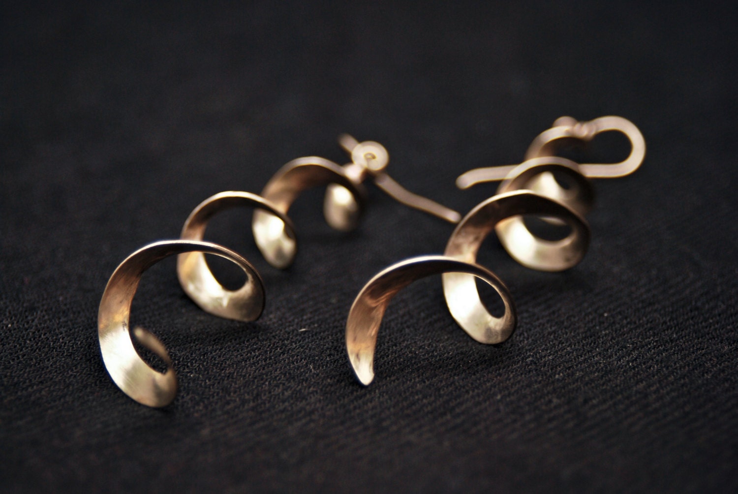 Spirale Baumeln Ohrringe | Geschenk Für Sie Silber Bronze Gold Spirale Baumeln Ohrringe | Geschenk Für Sie Silber Bronze Gold von eniJewellery
