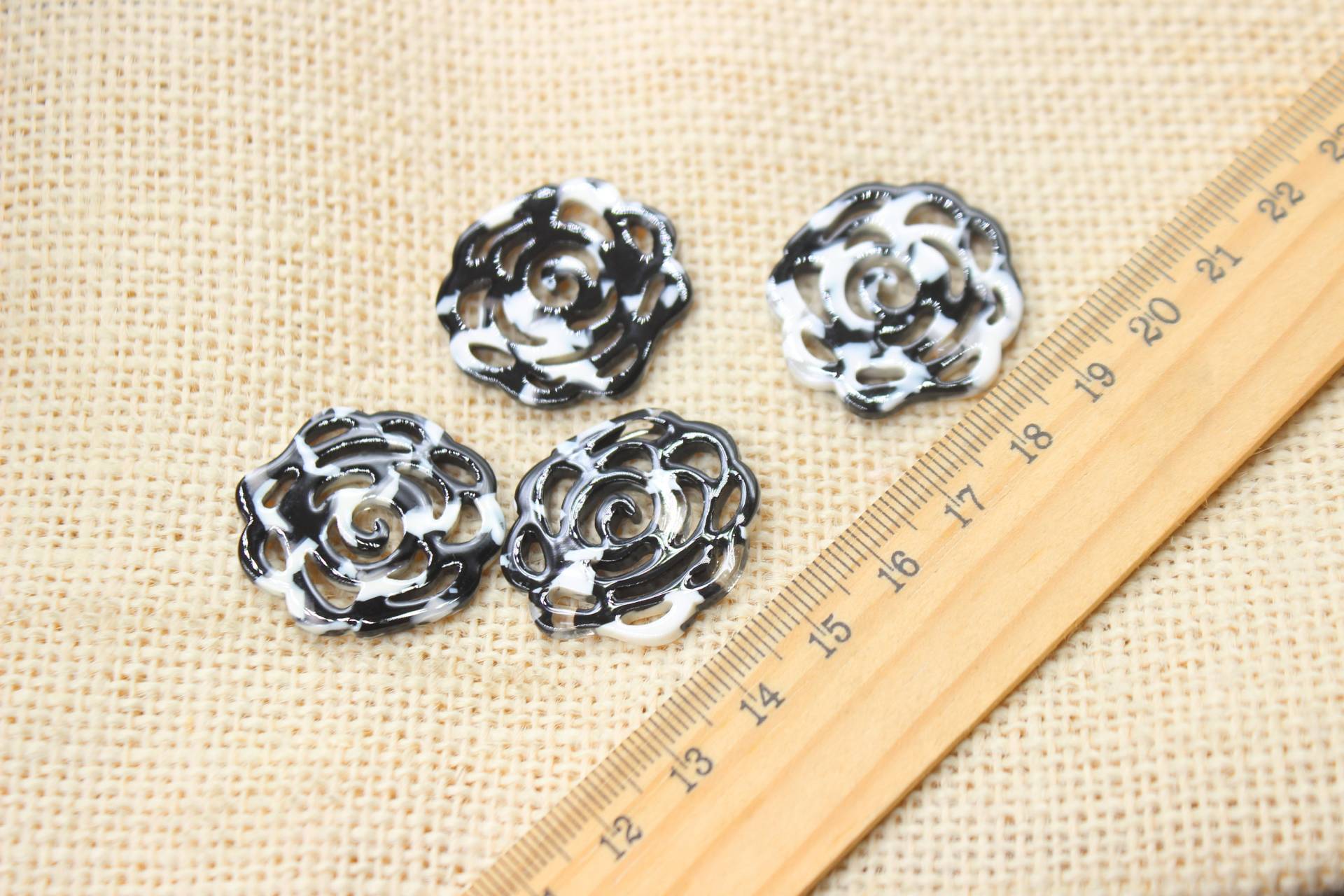 10 Stücke Rosa Blume Charm Anhänger Essigsäure Acryl Stanzen Ohrring Zubehör 10 Stücke Rosa Blume Charm Anhänger Essigsäure Acryl Stanzen Ohrring Zubehör von enjoyingdiy