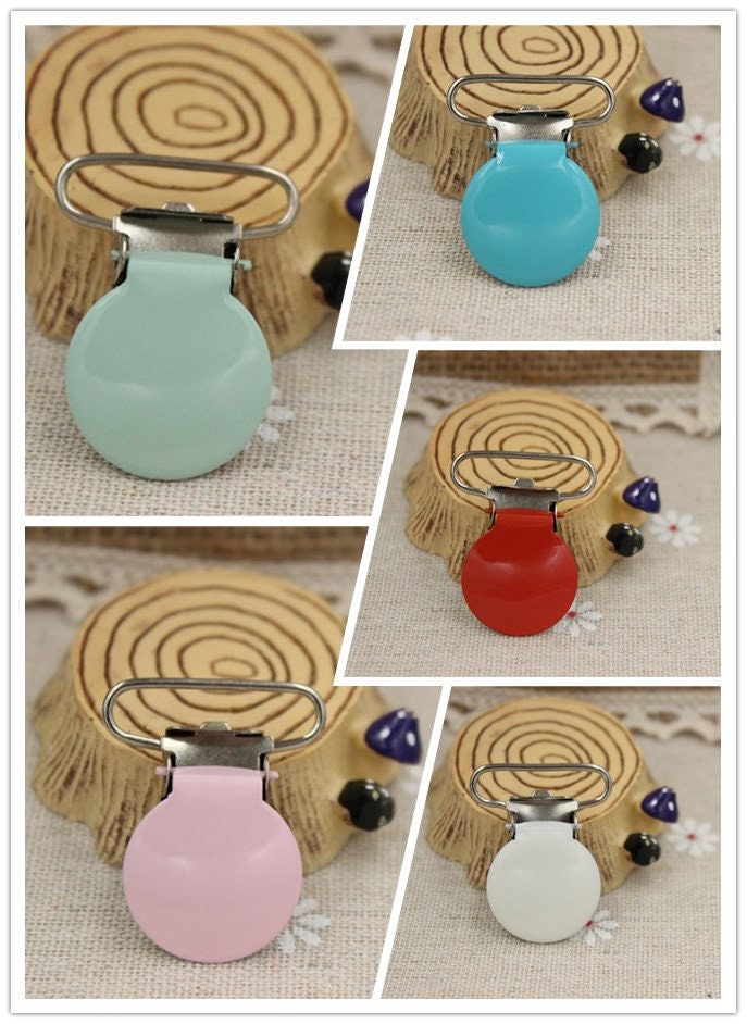 5 Stück Hosenträgerclips Schnullerclip 2, 5cm 5 Stück Hosenträgerclips Schnullerclip 2, 5cm von enjoyingdiy